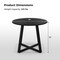 36 Inch Mid-Century Round Dining Table with Pedestal Base for Dining Room - 36" x 36 x 30" (L x W x H)